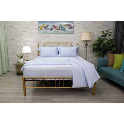 Bộ Chăn Ga Gối Tencel 60s Vân Xanh Biển A NM