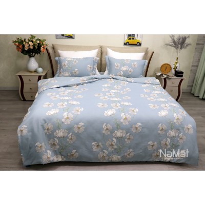 Bộ Chăn Ga Gối New Luk Lệ Băng Xanh