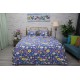 Bộ Chăn Ga Gối 4SS Hoa Biển Xanh Nhạt