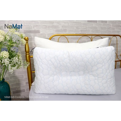 NR68 Gối Coolpoly 3 ô tròn mã vải TY-342