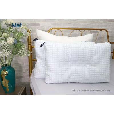 NR68 Gối Coolpoly 3 ô tròn mã vải TY-343