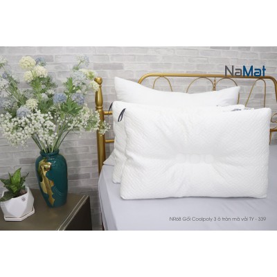 NR68 Gối Coolpoly 3 ô tròn mã vải TY-339