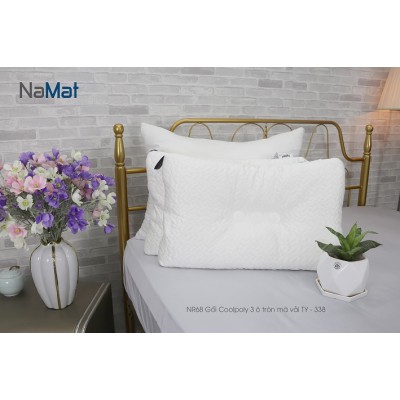 NR68 Gối Coolpoly 3 ô tròn mã vải TY-338
