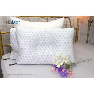 NR68 Gối Coolpoly 3 ô tròn mã vải TY-368