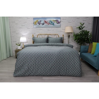 Bộ Chăn Ga Gối Cotton 80s Kẻ LPC05 NM