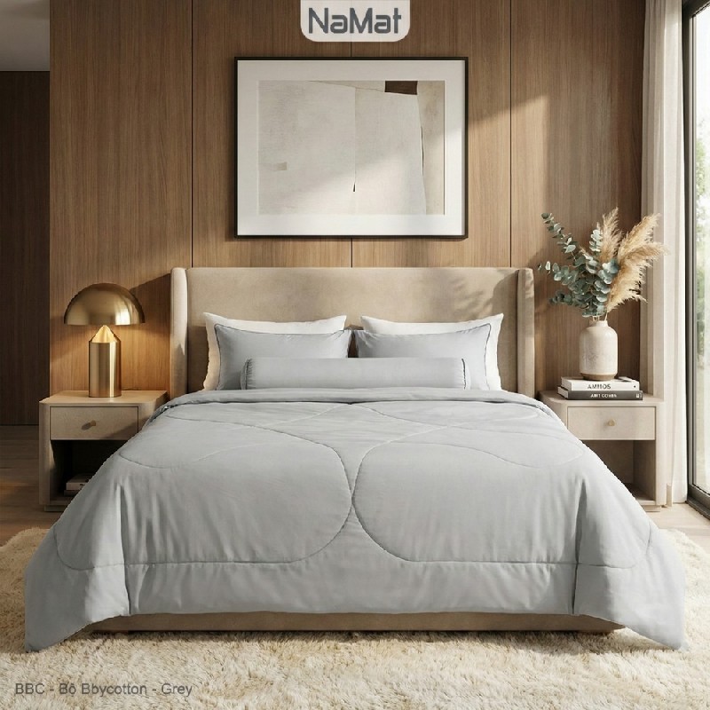 BByCotton - Bộ Chăn Ga Bọc Chần 4 Món Hè Thu - BBC