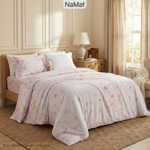 BambooTencel - Bộ Chăn Ga Bọc/Phủ Chần 4 Món Đa năng (4 mùa) - BCC BambooTencel - Bộ Chăn Ga Bọc/Phủ Chần 4 Món Đa năng (4 mùa) - BCC