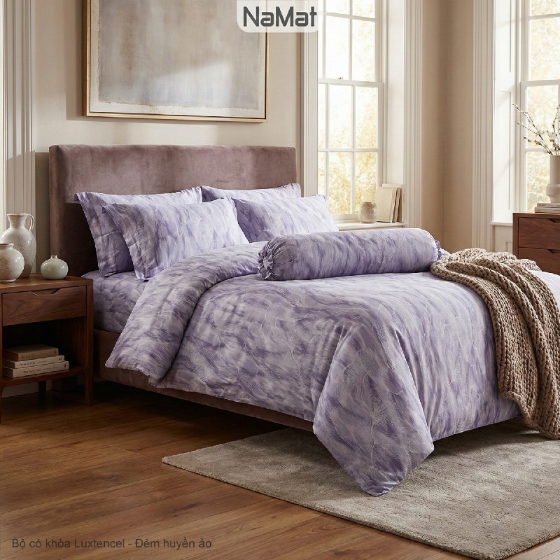 Luxtencel - Bộ Chăn Ga Gối 4 Món Đa Năng (4 mùa) - LLT