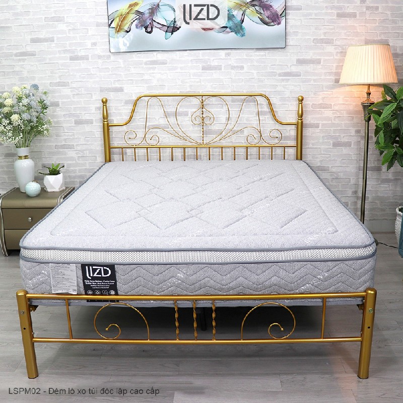 Đệm lò xo túi độc lập cao cấp dày 30cm, 14 lớp - LSPM02