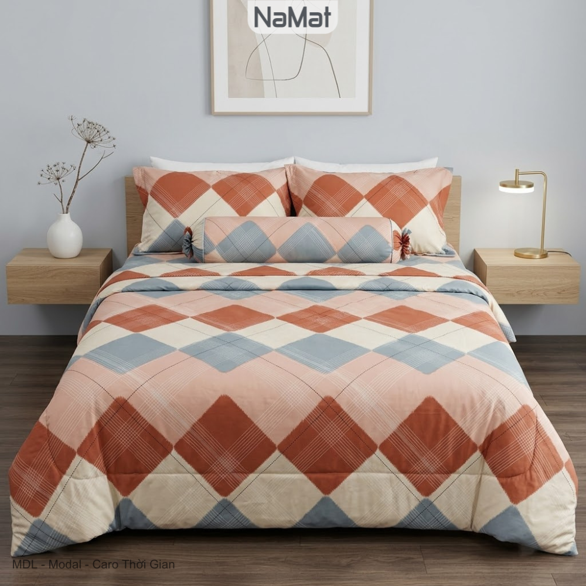 Modal - Bộ Chăn Ga Bọc/Phủ Chần 4 Món Đa năng (4 mùa) - MDL