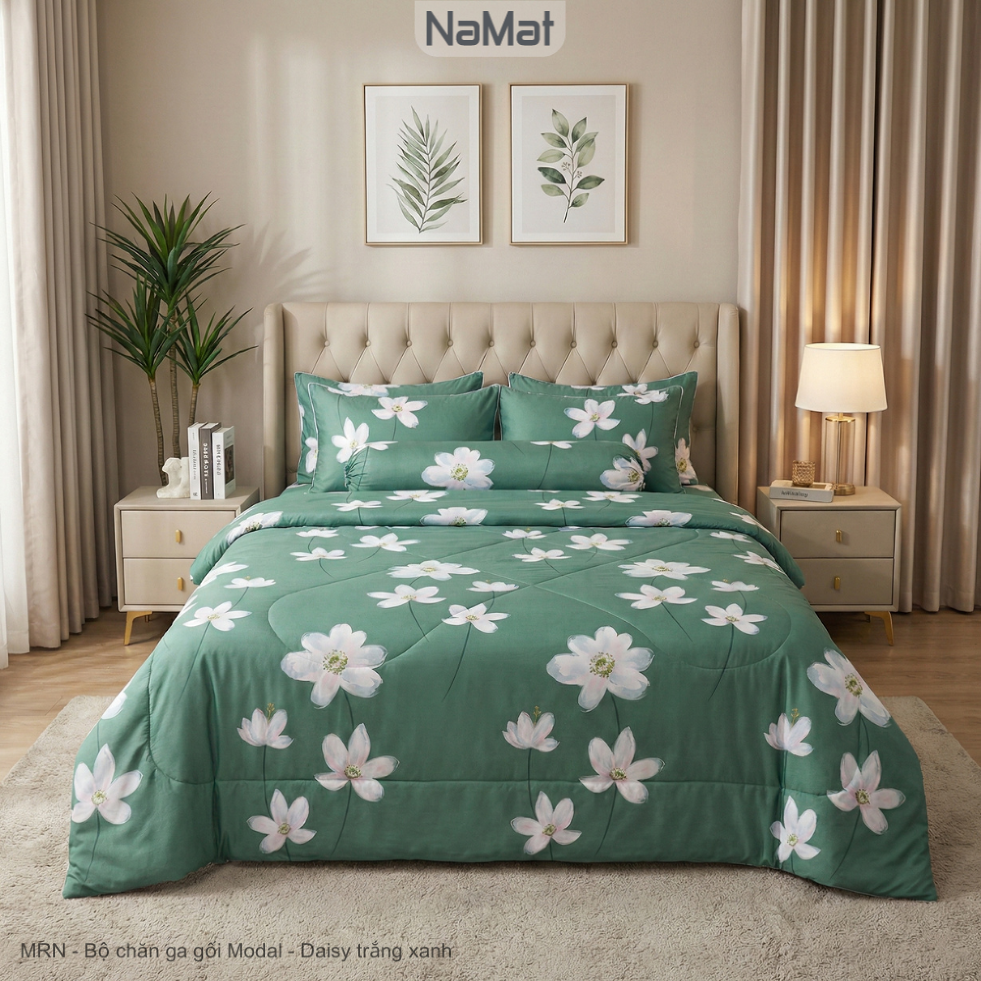 Modal - Bộ Chăn Ga gối 4 Món Hè Thu - MRN Modal - Bộ Chăn Ga gối 4 Món Hè Thu - MRN