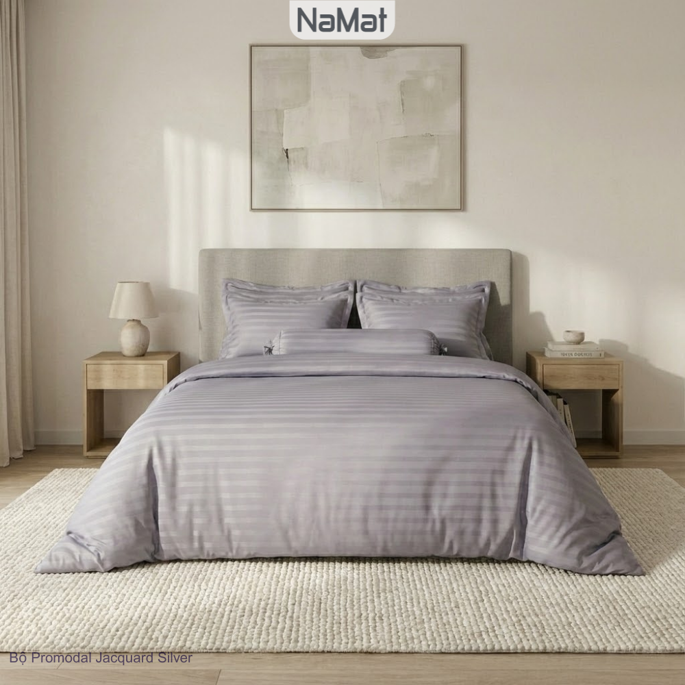 Modal Jacquard - Chăn Chần 4 Mùa Đa Năng có khóa dồn ruột bông - RMJ