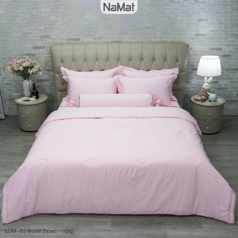 Modal Ziczac - Bộ Chăn Ga Bọc/Phủ Chần 4 Món Đa năng (4 mùa) - LOM
