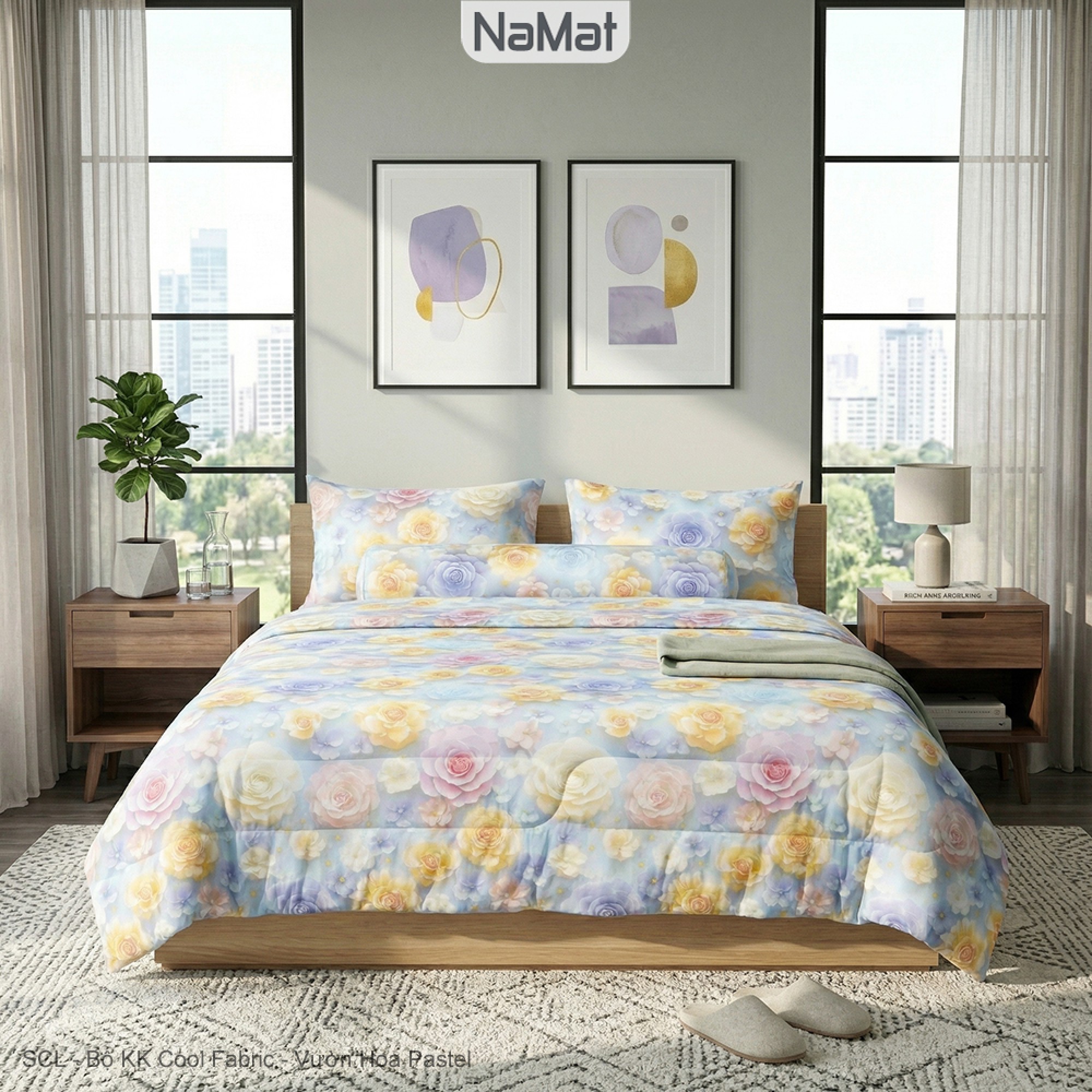 Cool fabric - Bộ Chăn Ga Hè Thu 4 Món - SCL