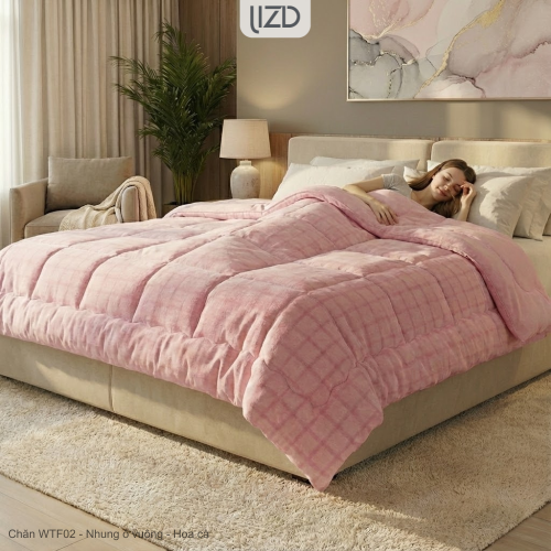 Chăn đông cao cấp, nhung ấm áp, sang trọng - WTF02