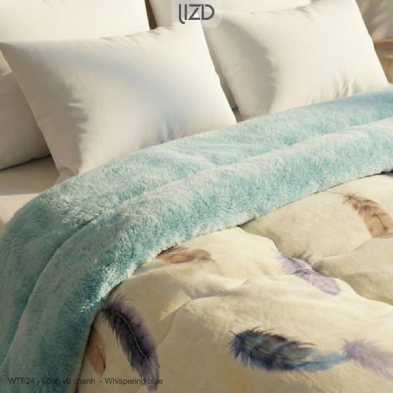 Chăn đông cao cấp, lông cừu họa tiết - WTF24