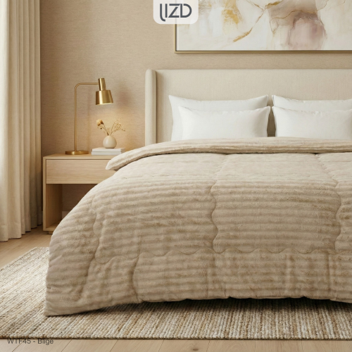 Chăn đông cao cấp, nhung Hà Lan khắc - WTF45